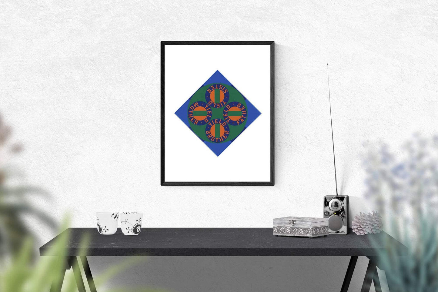 Robert Indiana Yield Brother #2 " Serigraph Pop Art Multicolor Blu