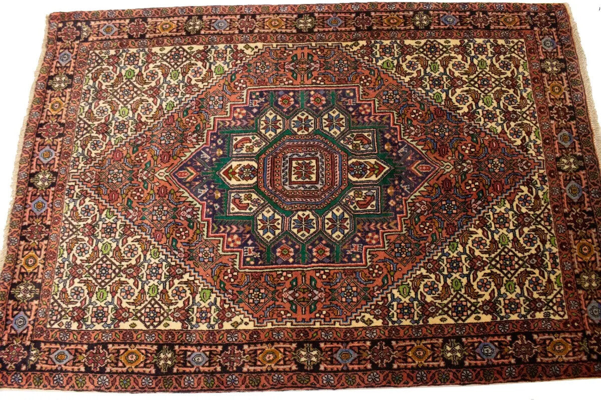 Handmade Wool Bidjar Oriental Rug Rare Vintage