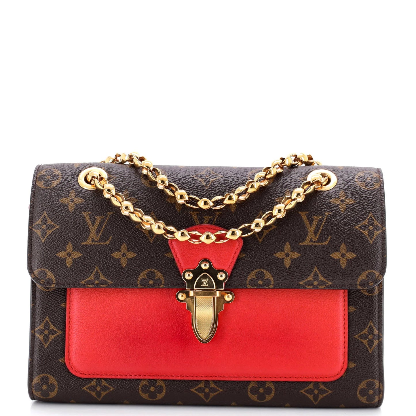 Louis Vuitton Victoire Handbag Monogram Canvas And Leather