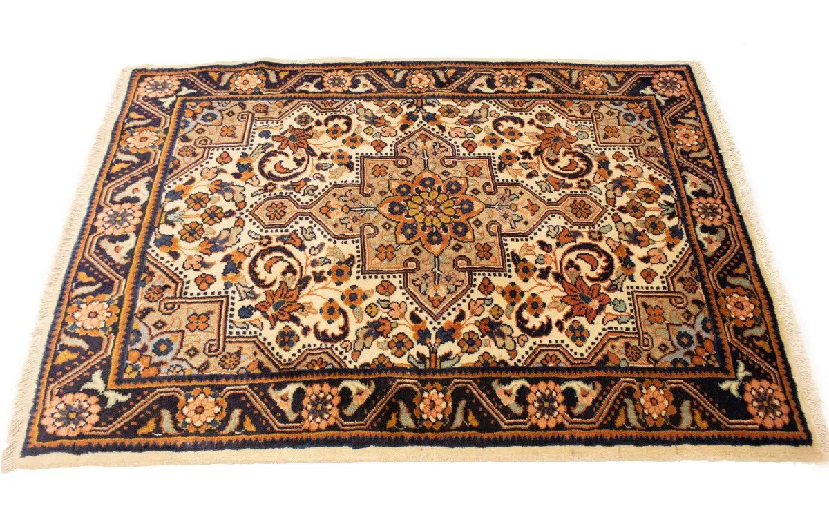 Vintage Handmade Floral Oriental Rug Carpet