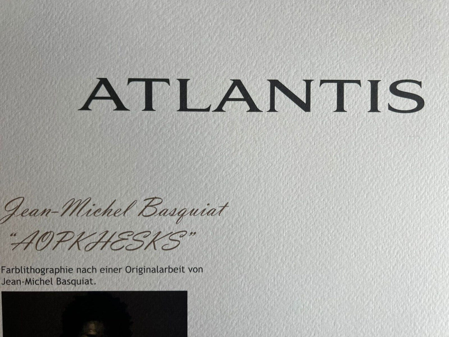 Jean-Michel Basquiat Lithograph Handmade Coa Signed By Hand Numbered