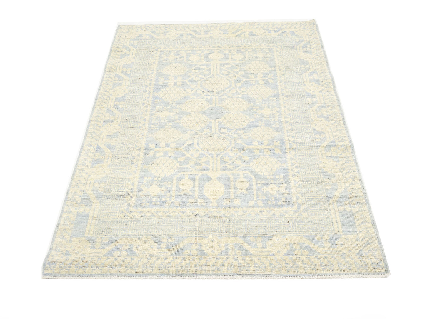 Handmade Khotan Rug Floral Classic Oushak