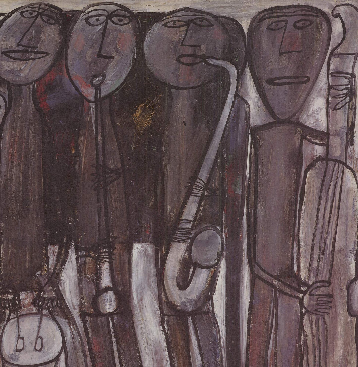 Jean Dubuffet New Orleans Jazz Band (No Text) " Offset Lithograph 19