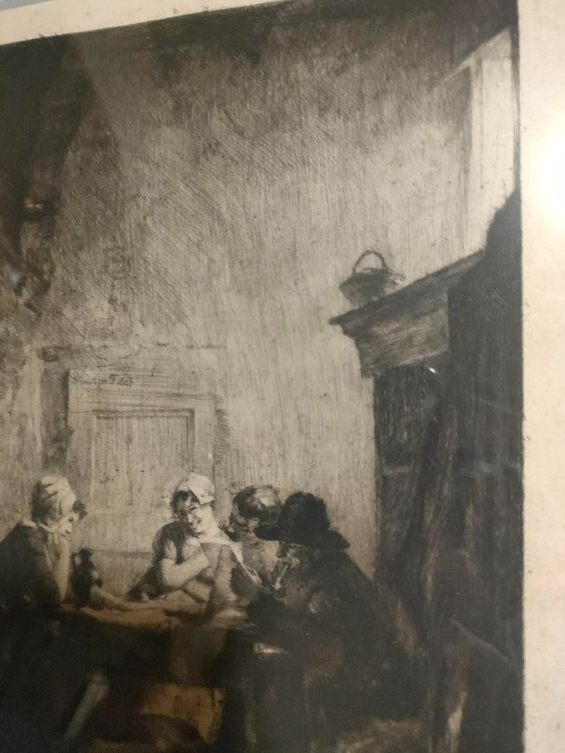 Ferdinand Schmutzer Signed Original Etching -Die
