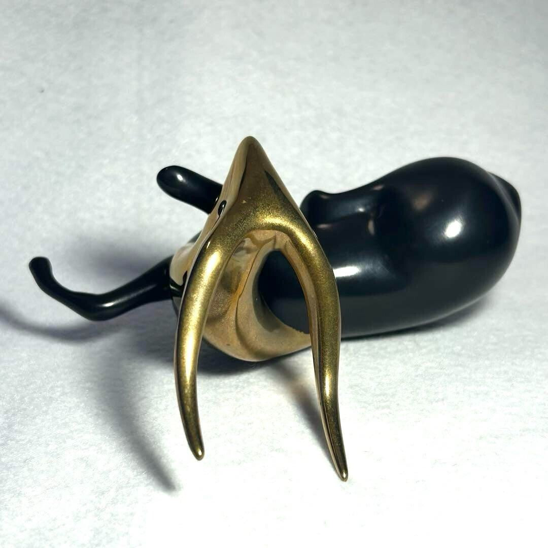 Loet Vanderveen Limited Edition Bronze Antelope Gold Signed Sculpture Ed2500