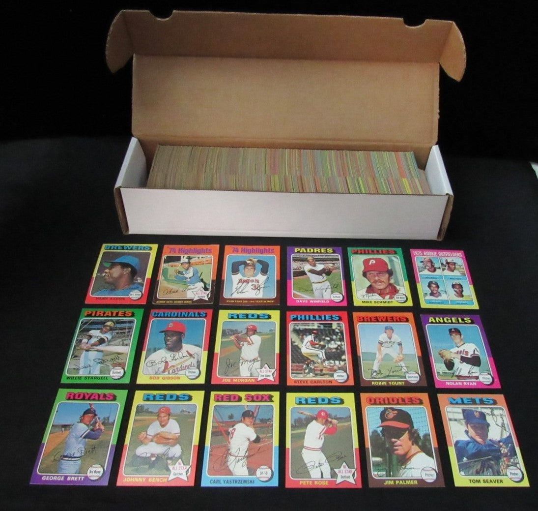 1975 Topps Baseball Complete Set (660) Aaron,