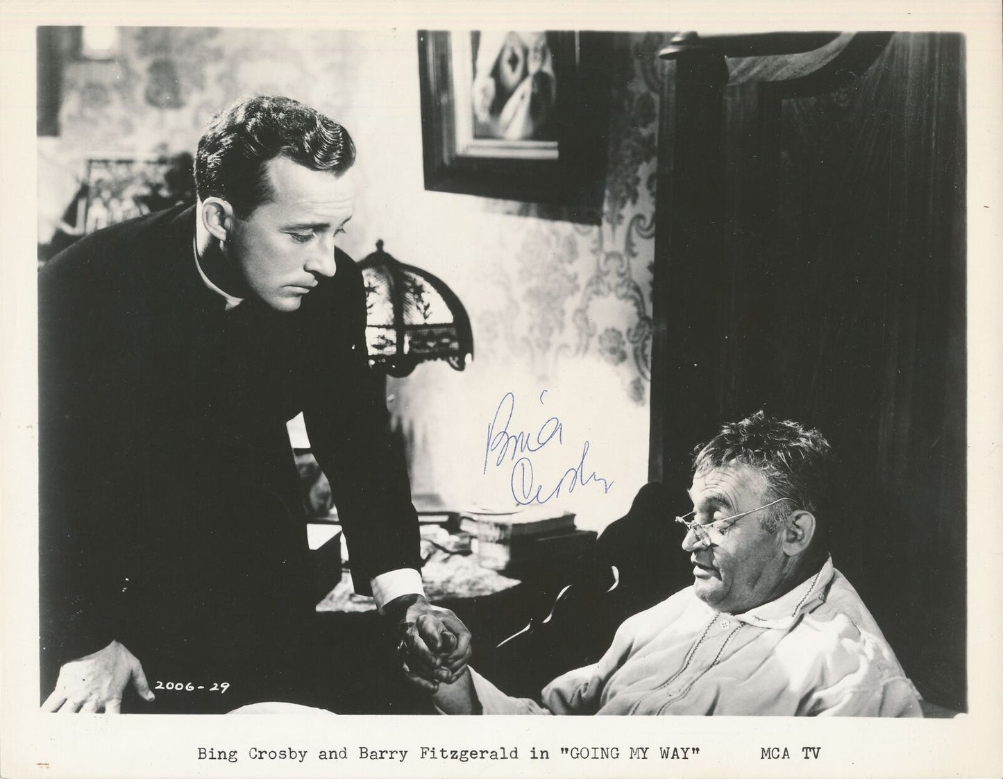 Bing Crosby Actor Autographed Vintage 8X10 B/W
