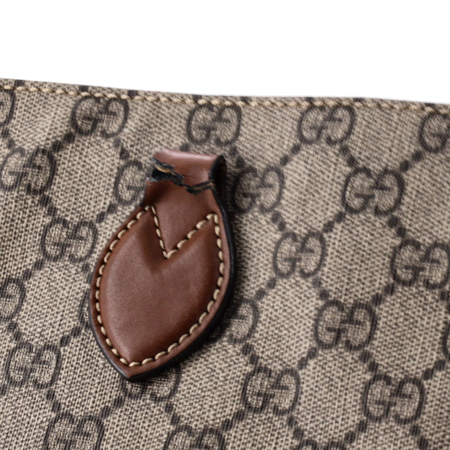 Gucci Convertible Soft Tote Gg Coated Canvas With Leather Small