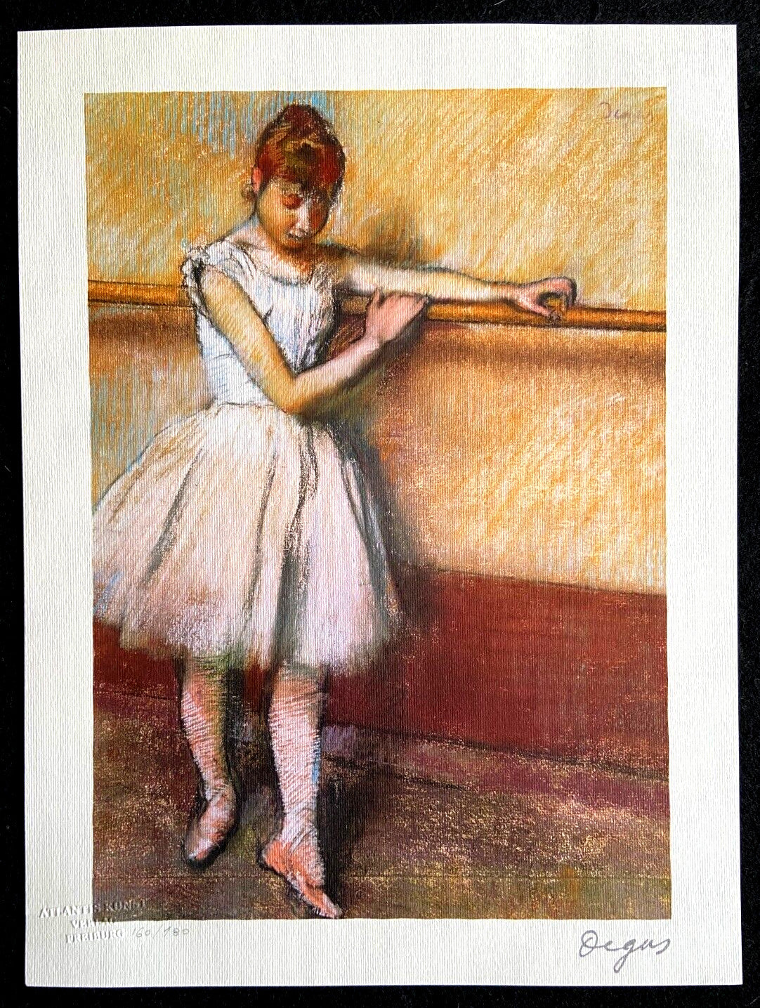 Edgar Degas, Signed Numbered Lithograph Coa