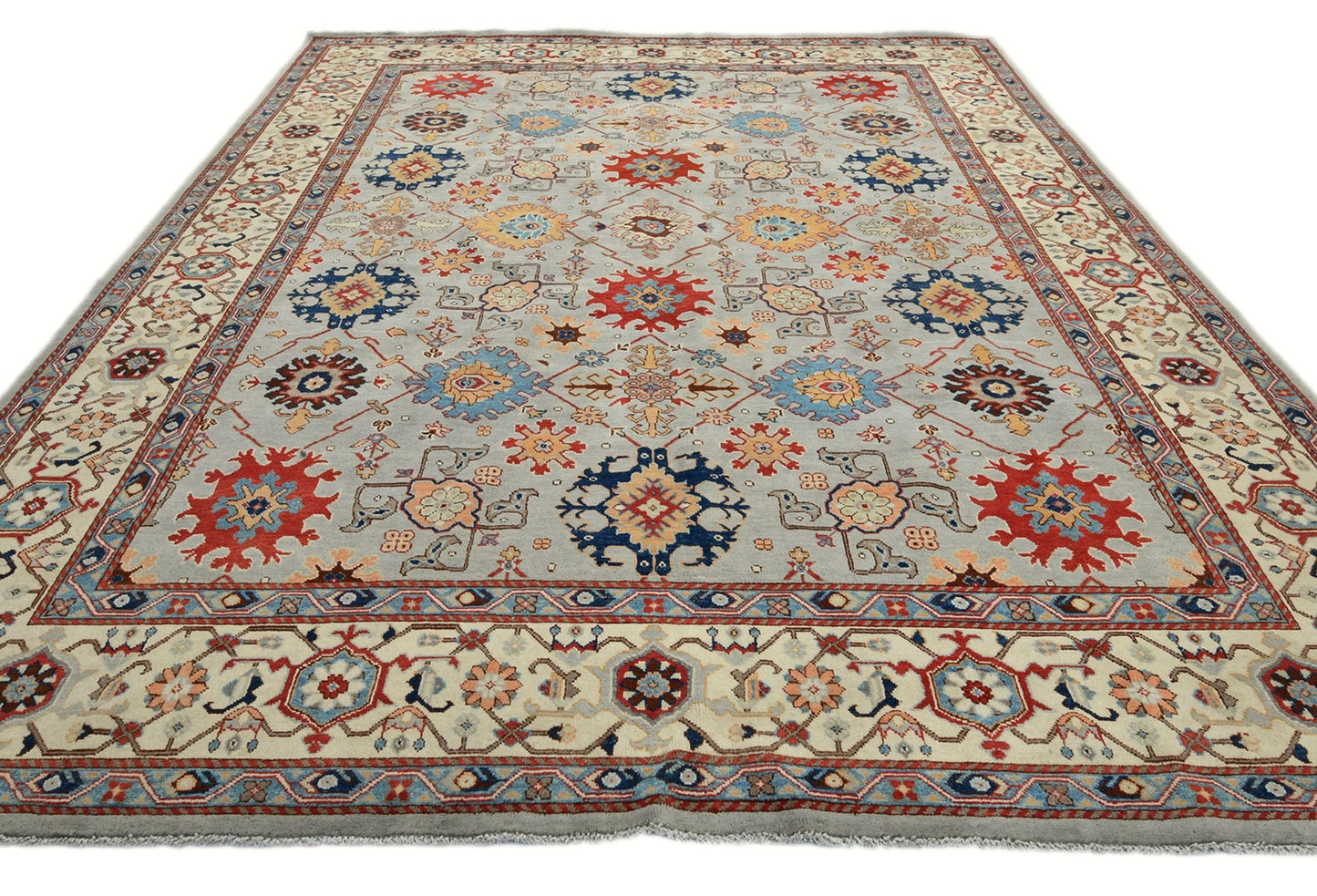 9X12 ft Handmade Kazak Serapi Oriental Rug Tribal