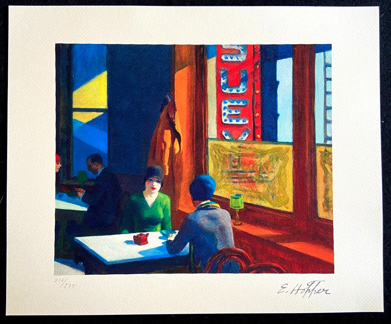 Edward Hopper Lithograph Coa Signed Numbered In Pencil