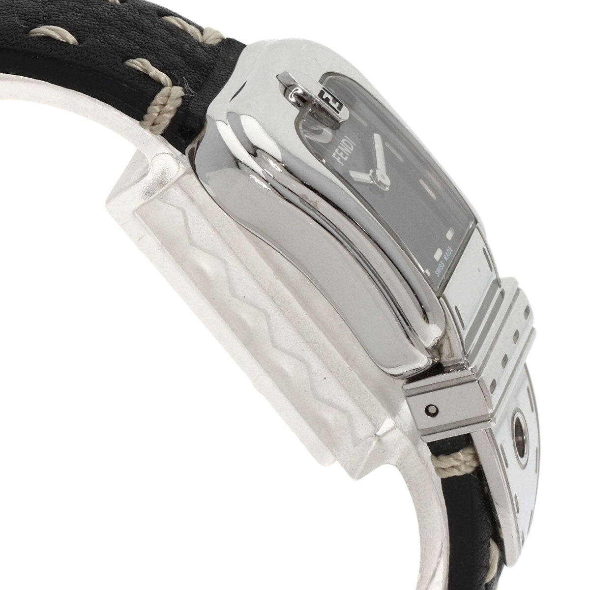 Fendi Beefendi Watches 3800L Stainless Steel/Leather Ladies