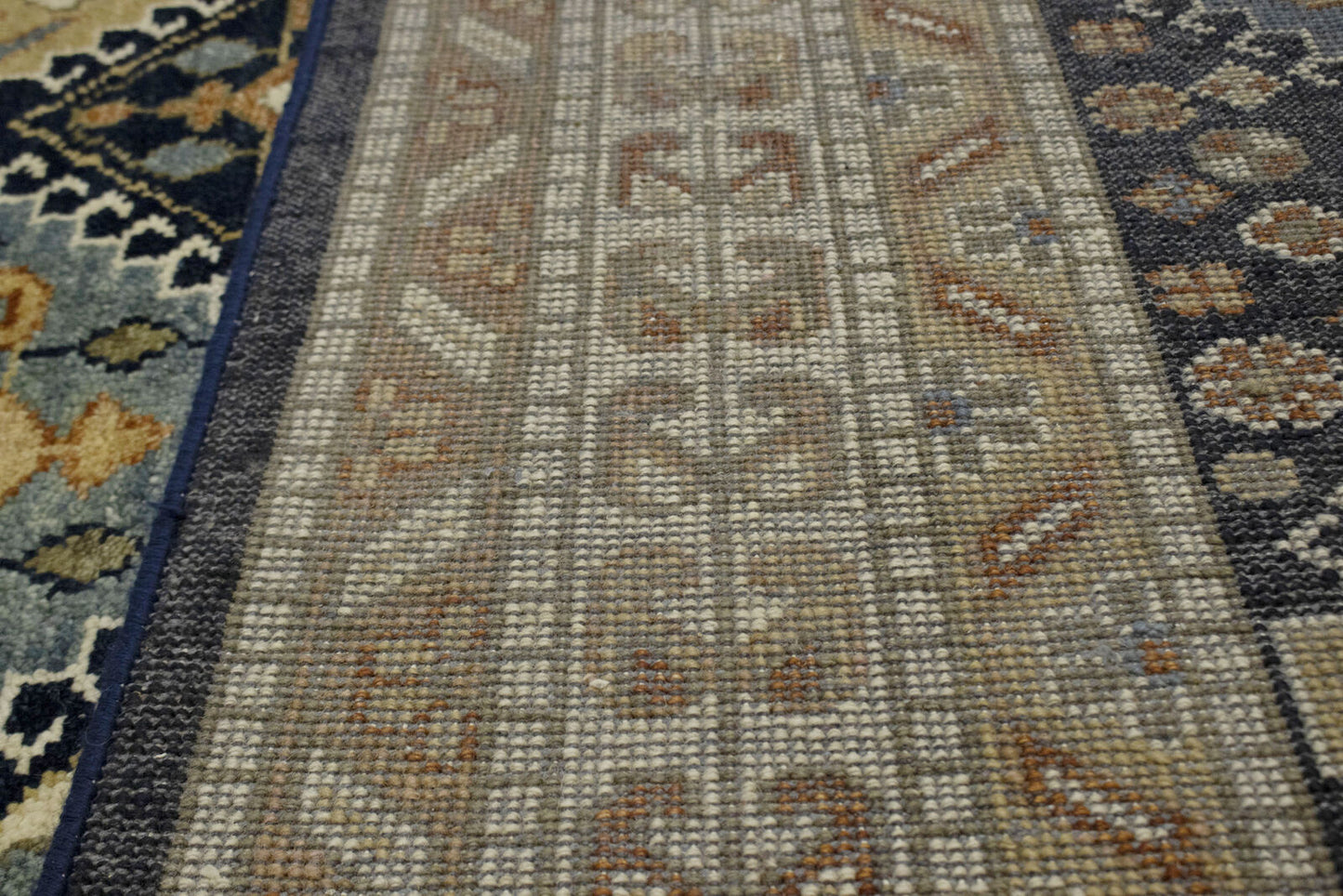 Rare Handmade Kazak Tribal Oriental Rug Geometric