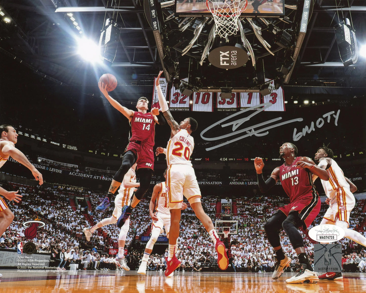 Tyler Herro "6Moy" Autographed 8X10 Photo (Jsa)