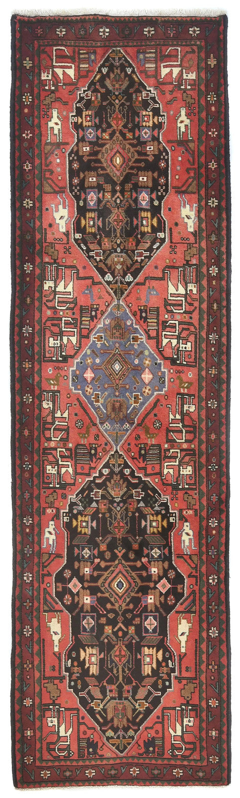 Vintage Farmho Hallway Carpet Tribal Geometric