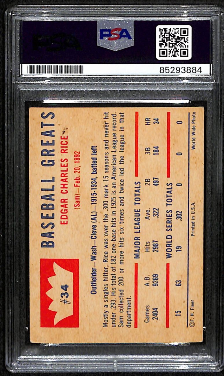 Joe Medwick Hof Signed/Autographed 1960 Fleer