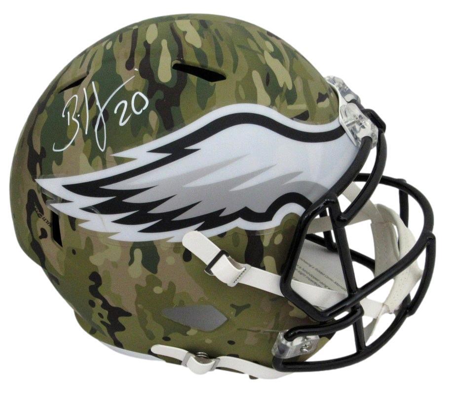 Brian Dawkins Hof Autographed Full Size Camo