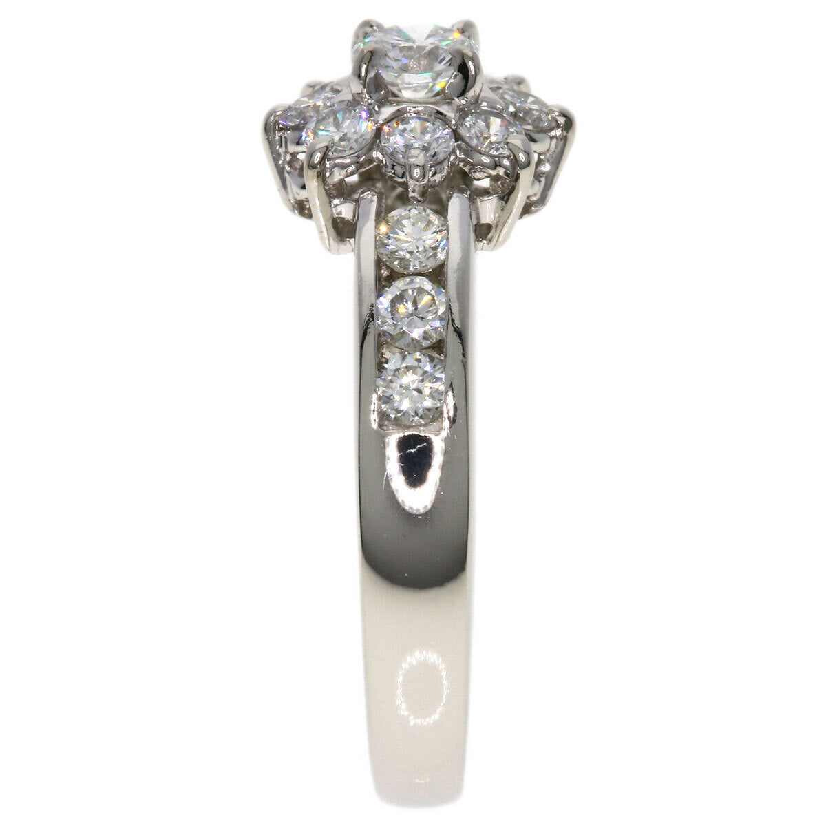 0.13ct Diamond Ring Platinum PT900 3.7g
