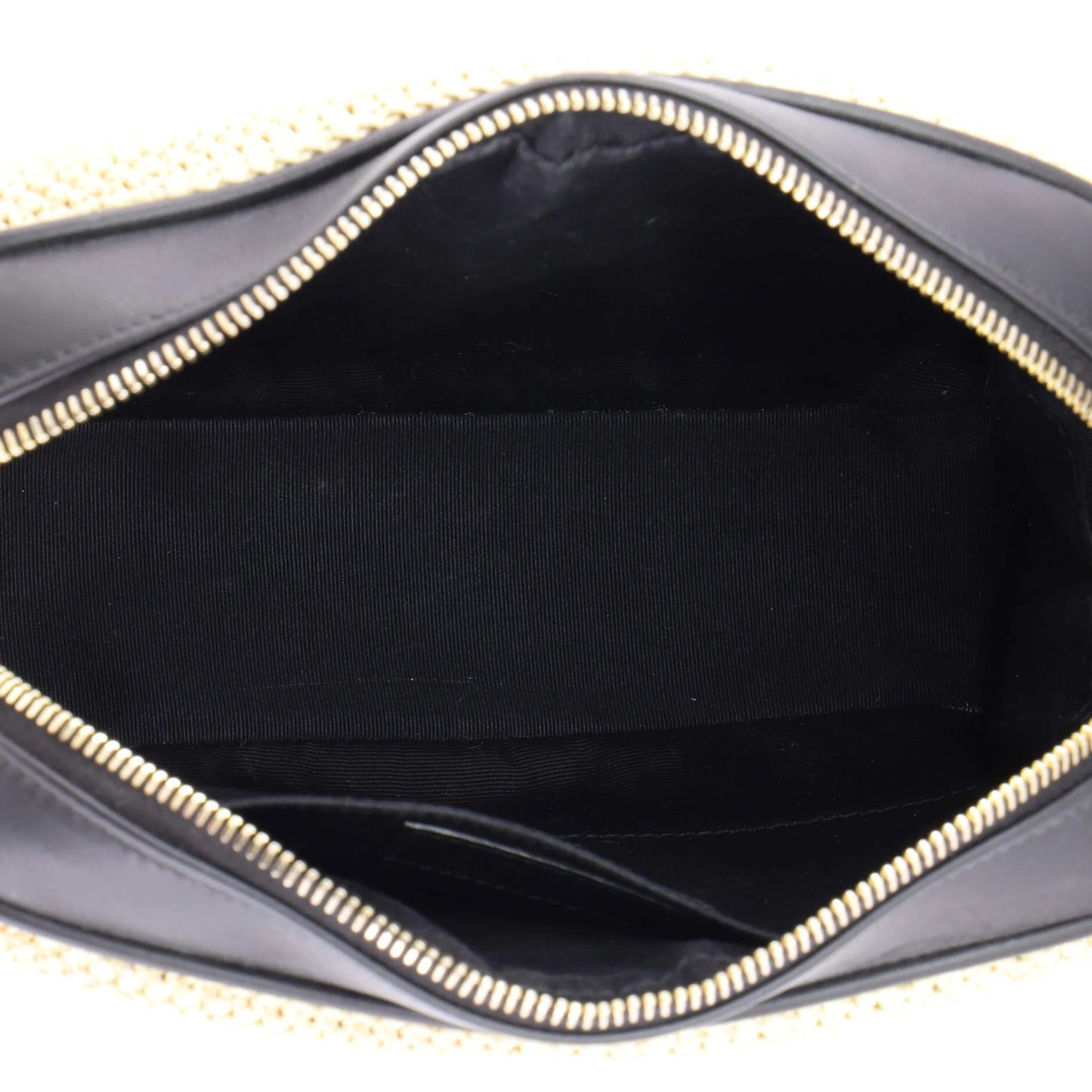 Saint Laurent Lou Camera Bag Woven Raffia Small