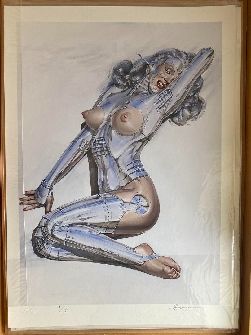 Hajime Sorayama Signed Original Giclee Print