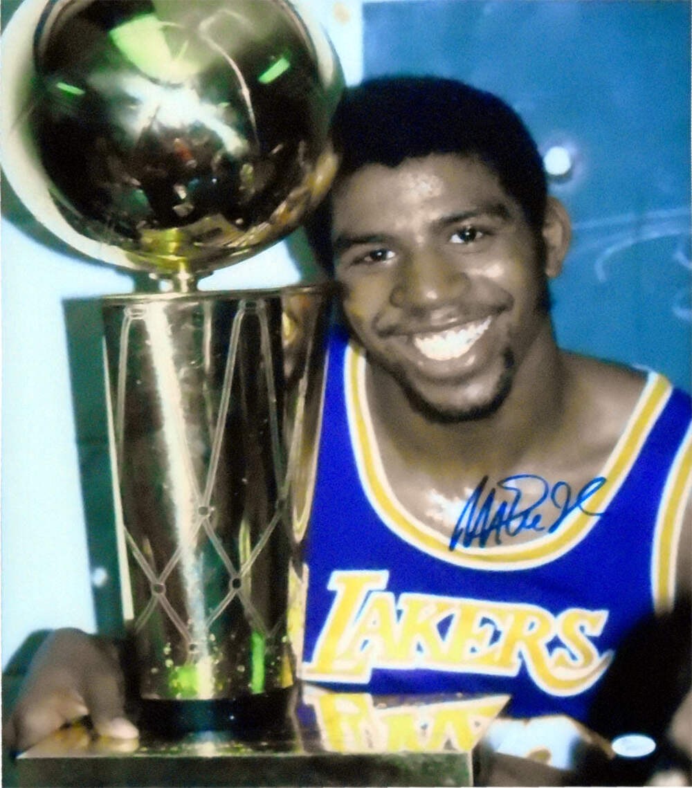 Magic Johnson Autographed 16X20 Photo (Jsa)