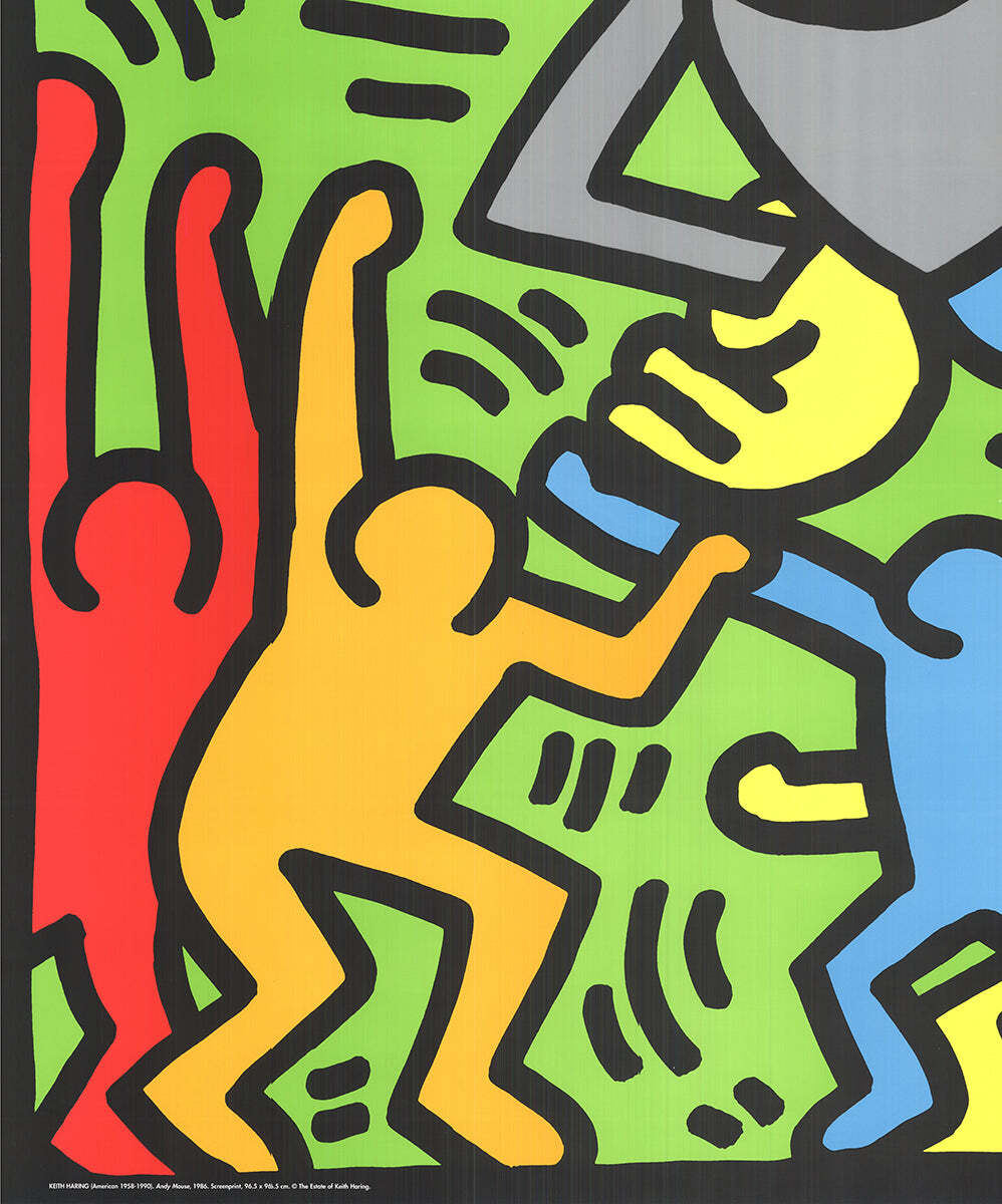 Keith Haring Andy Mouse " Serigraph Pop Art