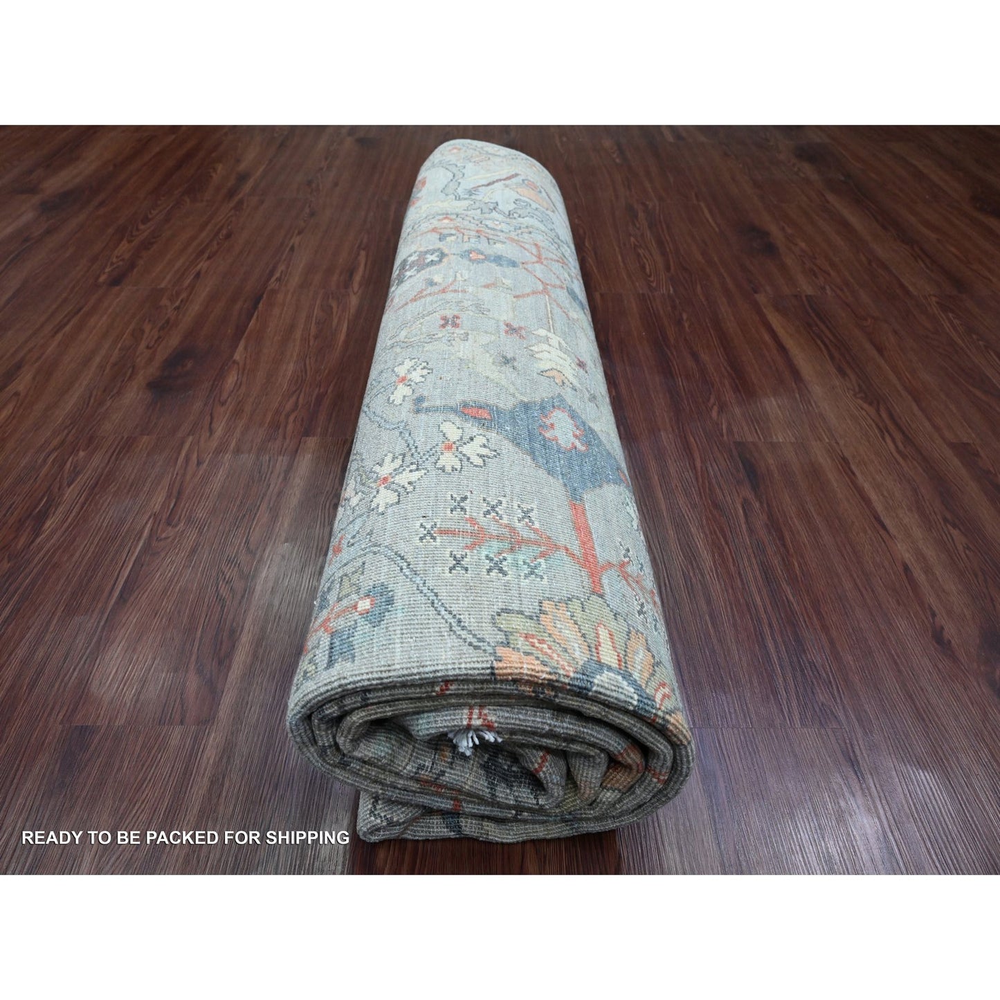 8'1"X9'10" Gray Bijar Garus Design Hand Knotted High Mountain Wool Rug