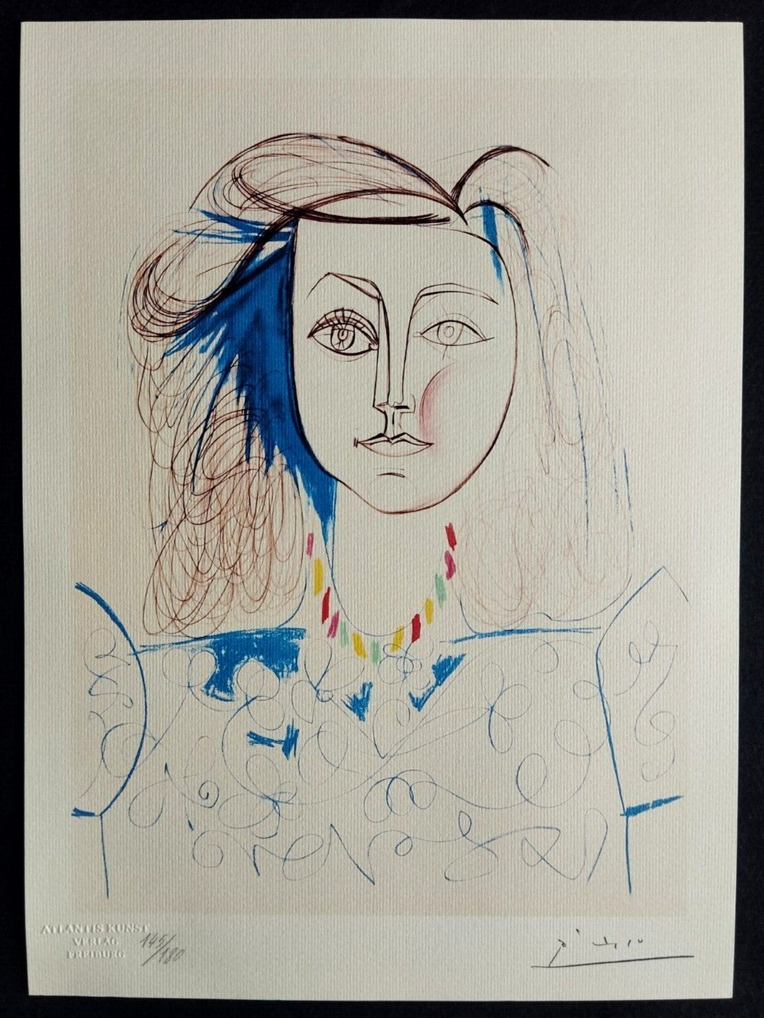 Pablo Picasso, Lithograph Coa Signed Numbered