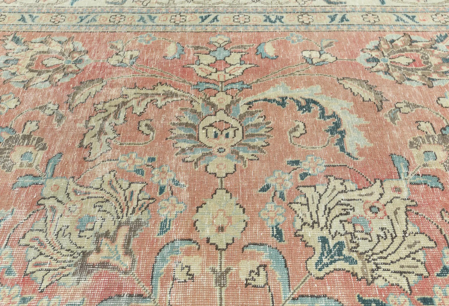 Handmade Semi-Antique Oriental Rug Muted