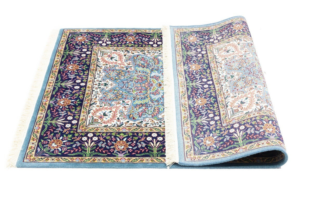 Handmade Kirman Oriental Rug Classic Floral