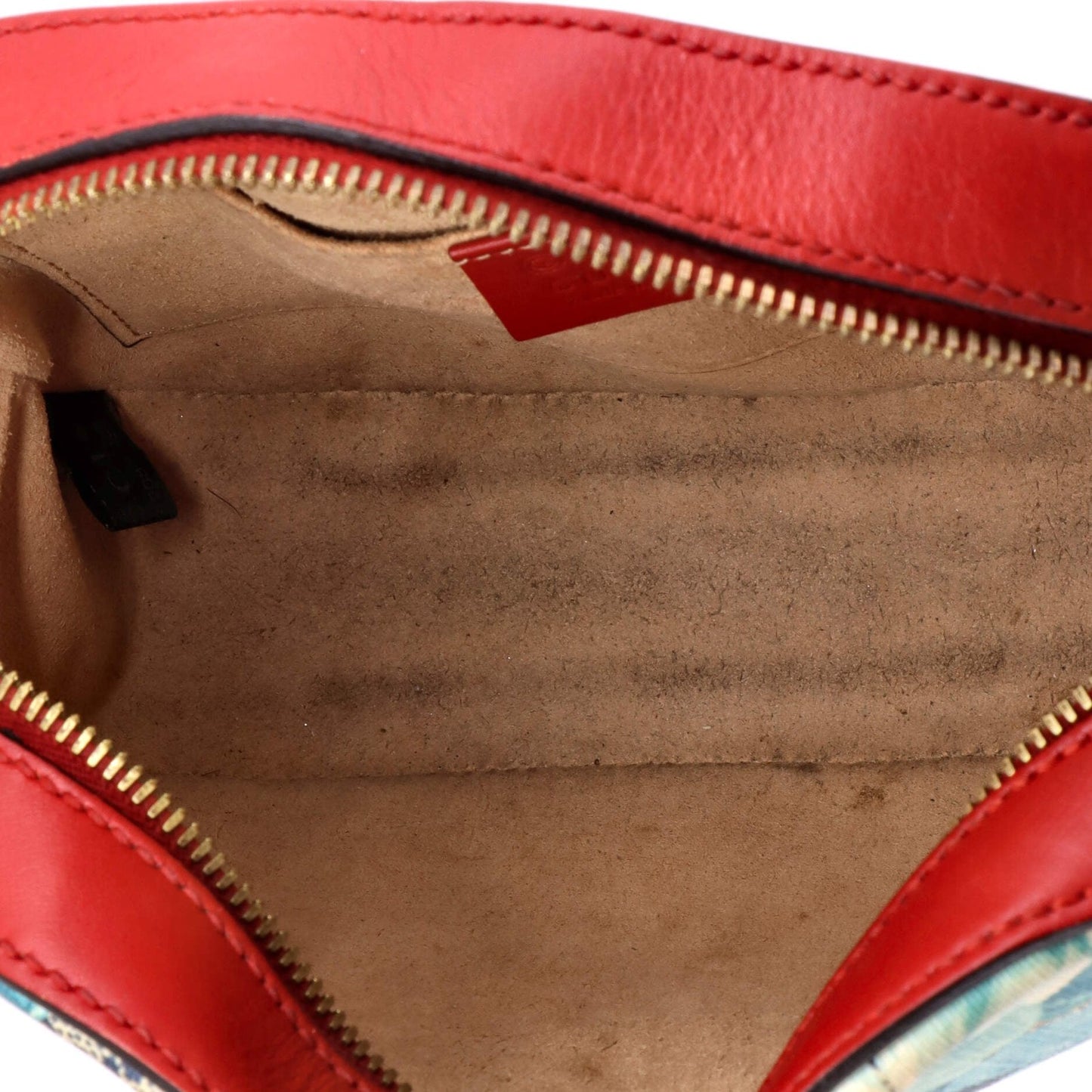 Gucci Chain Crossbody Bag Blooms Print Gg Coated Canvas Mini