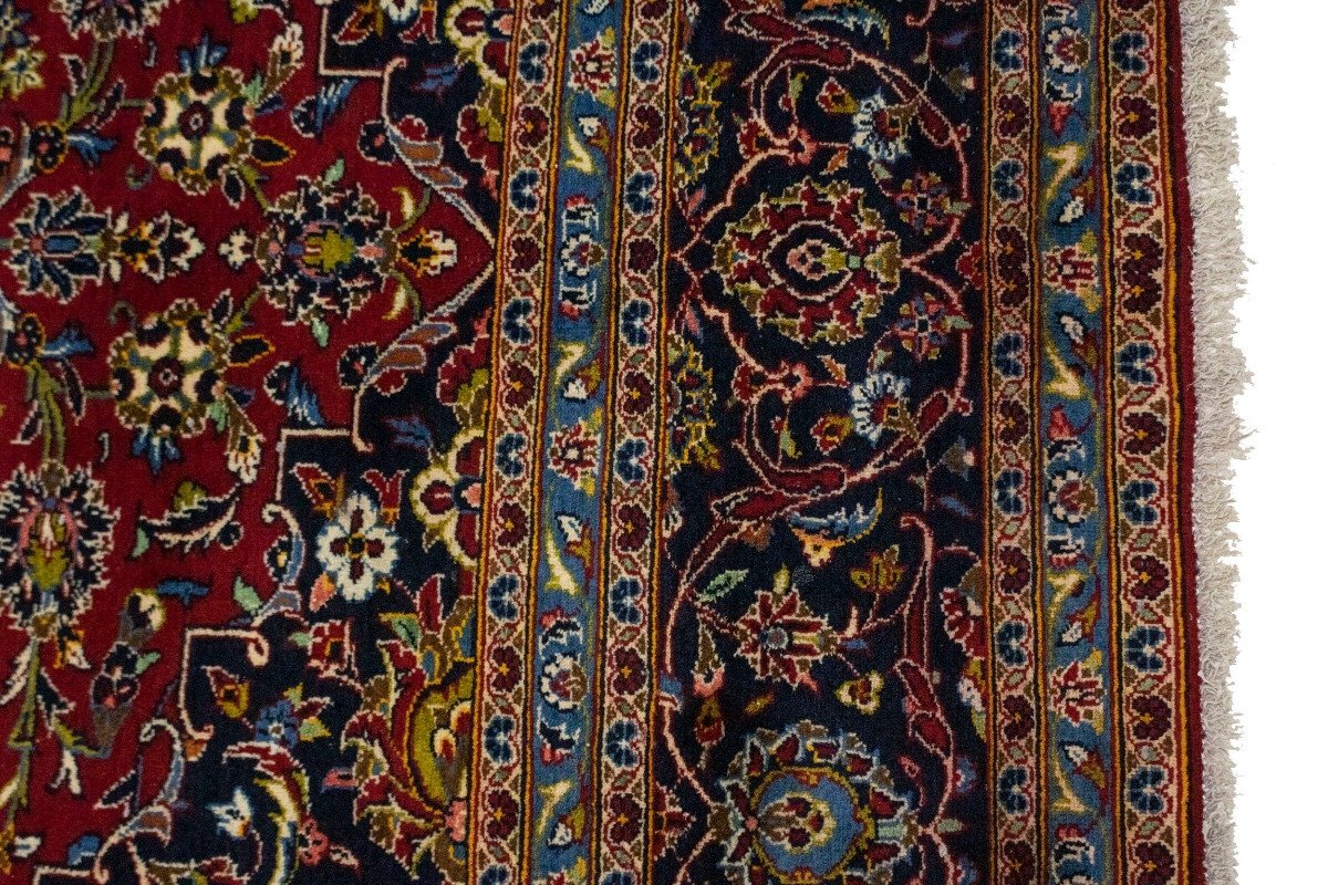 Large Hand-Knotted Vintage Oriental Rug