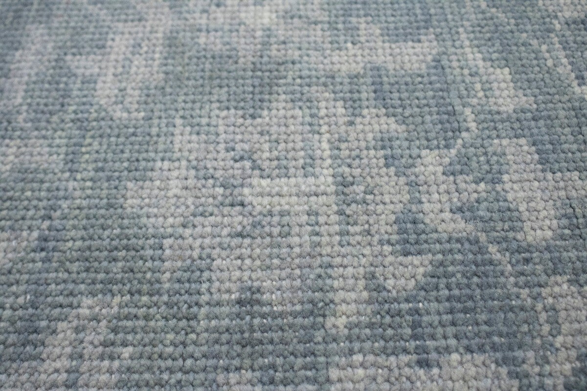 5X8 Ft Hand-Knotted Wool Area Rug Muted