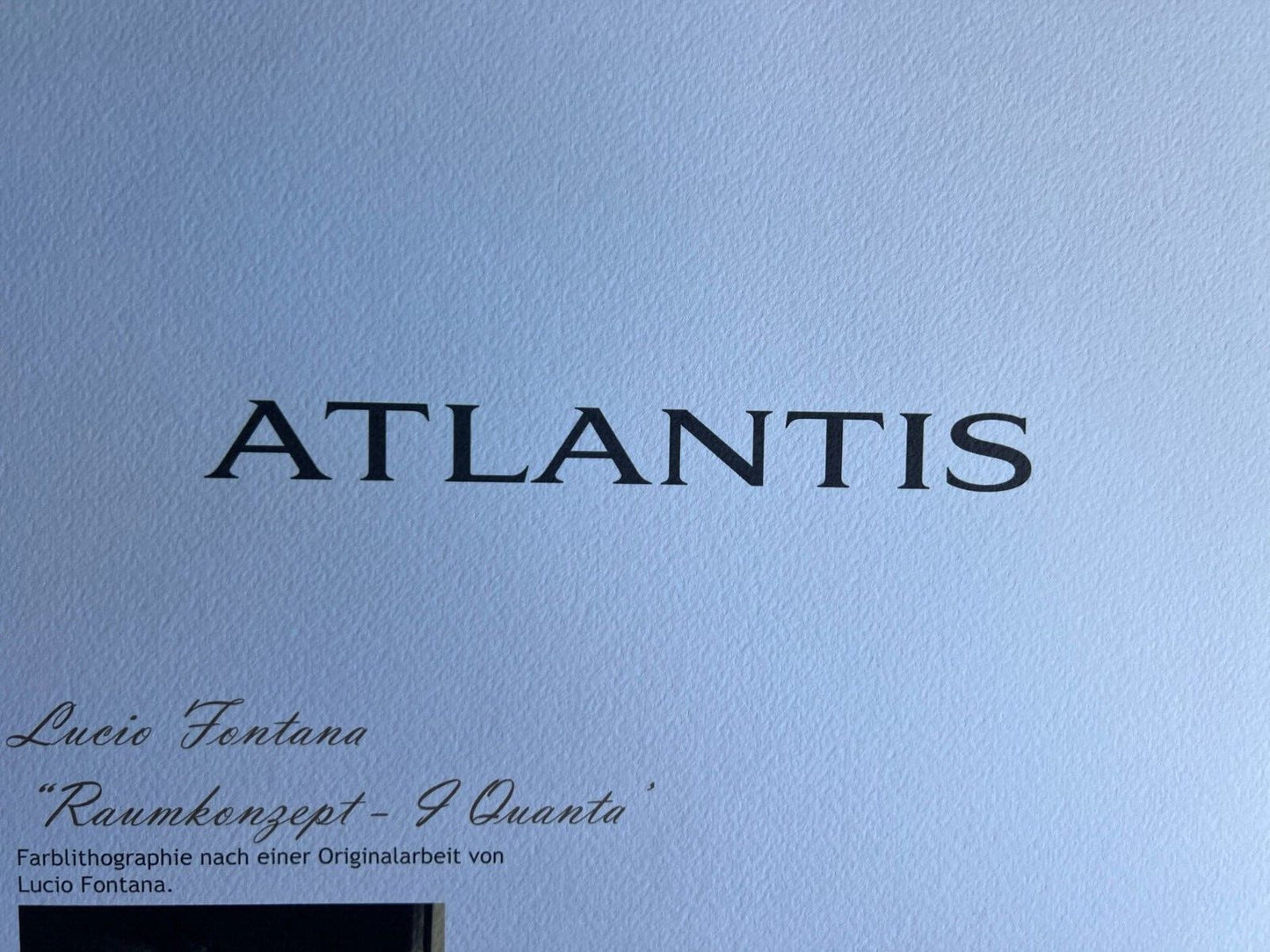 Lucio Fontana Lithograph Coa Signed In Pen