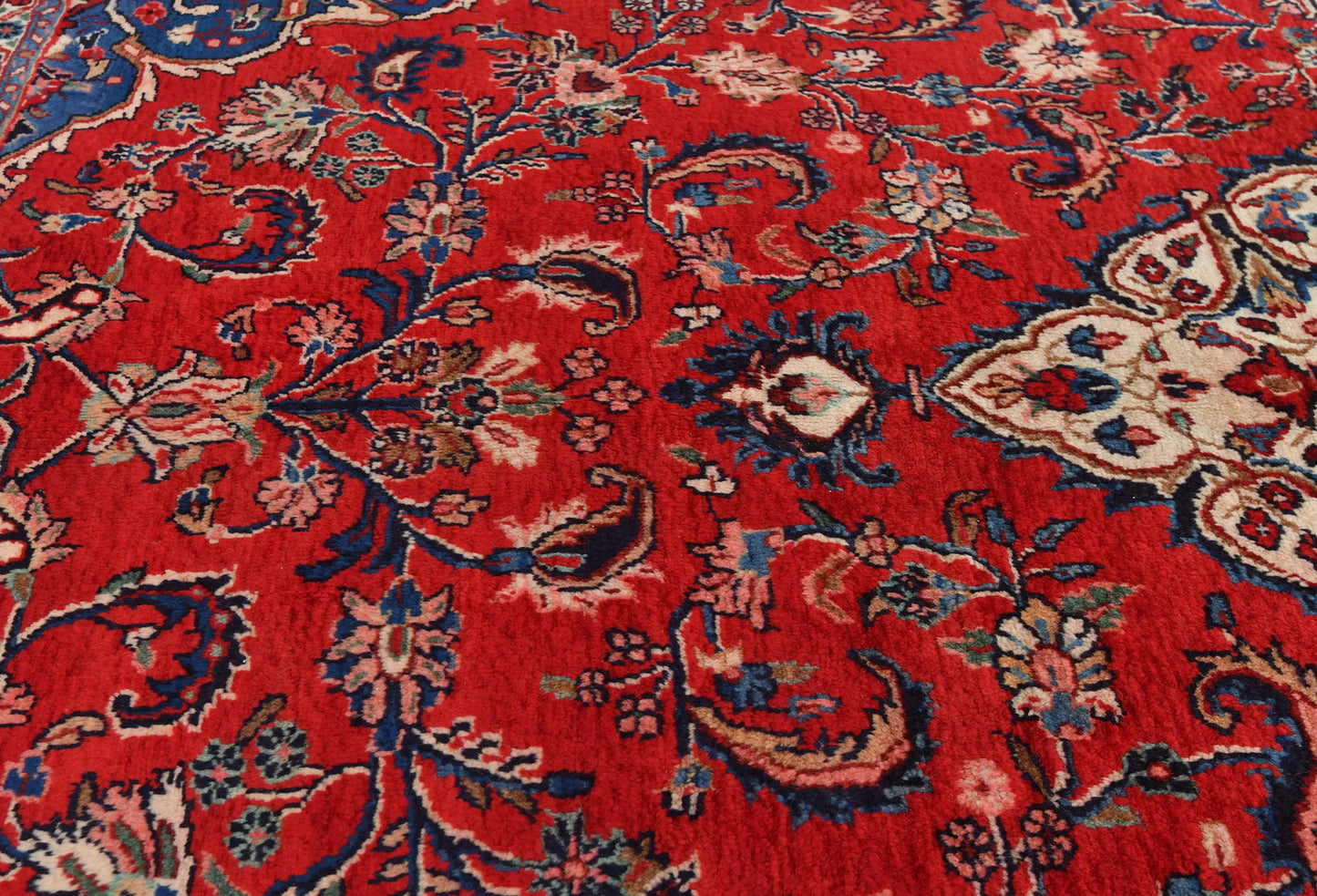 Vintage Handmade Oriental Rug 7X10 Ft Floral