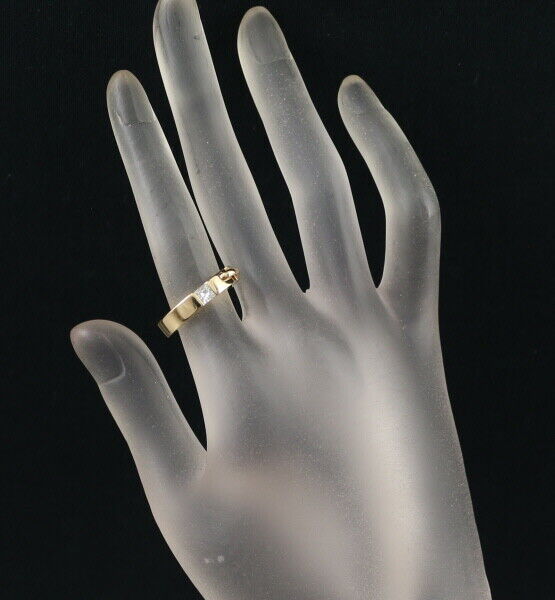 Chaumet Ring Liens Evidence Princess-Cut Diamond Us5-5.25 18K Yg