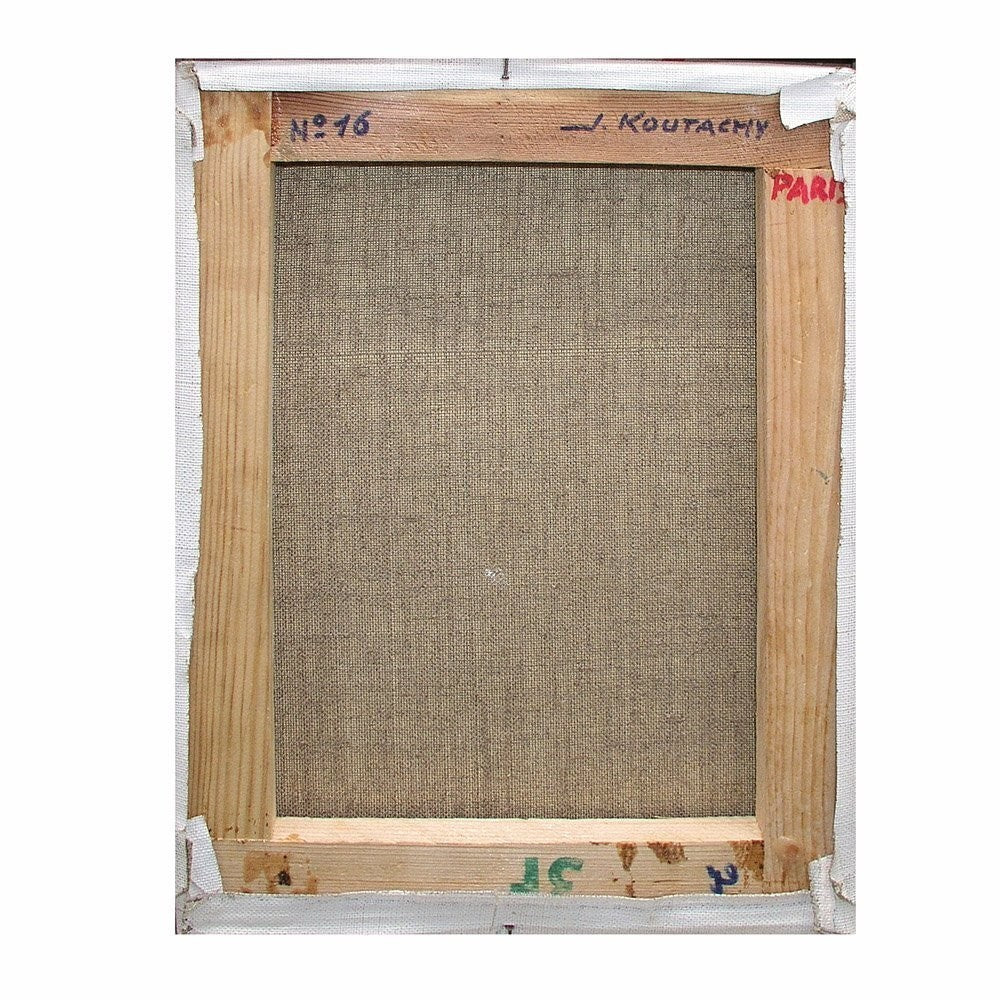 Impressionism Joseph Koutachy Oil Painting "Forest Pond" Signed Landscape France