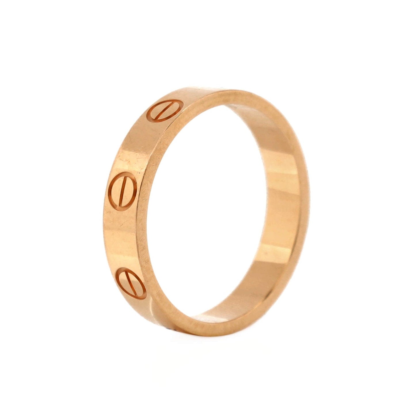 Cartier Love Wedding Band Ring 18K Rose Gold