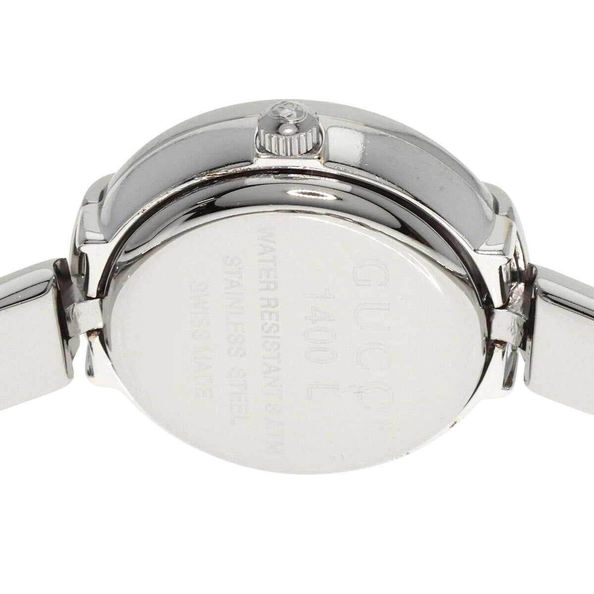 Gucci Round Face Bangle Watches 1400L Stainless Steel/Stainless Steel Ladies
