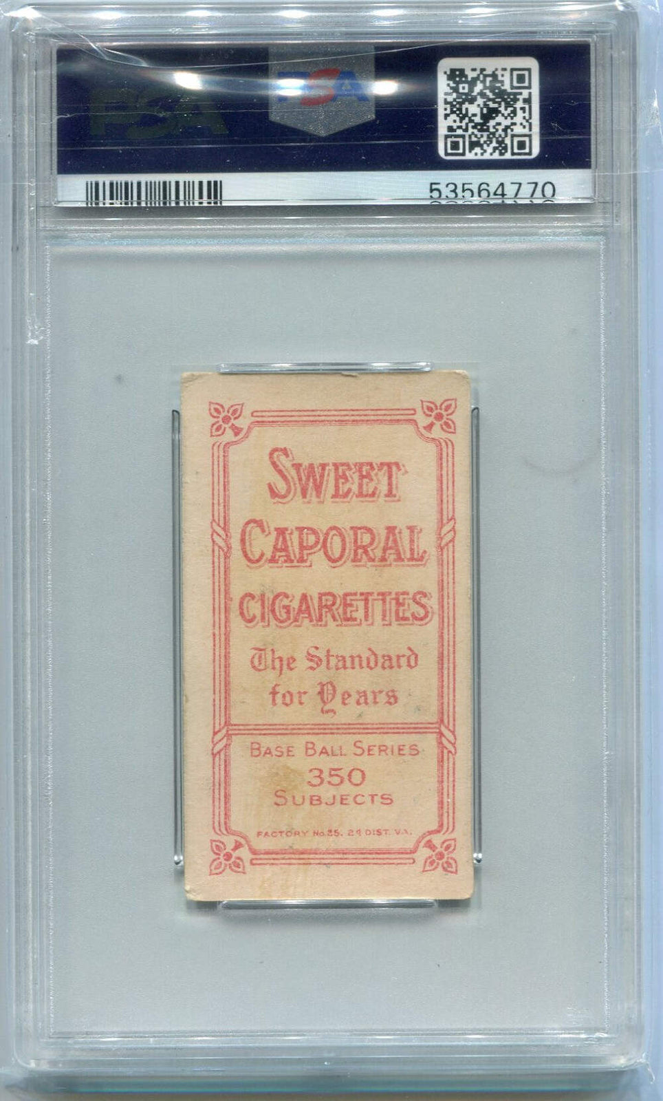 John Anderson T206 Sweet Caporal 350/25 Card Psa Graded 2.5