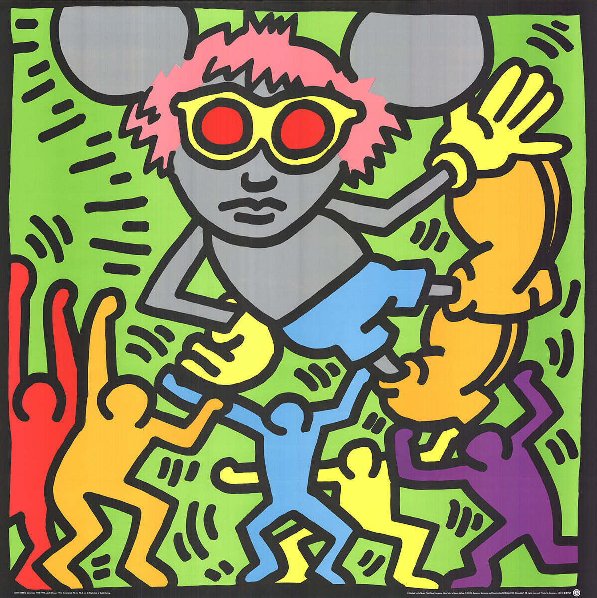 Keith Haring Andy Mouse " Serigraph Pop Art