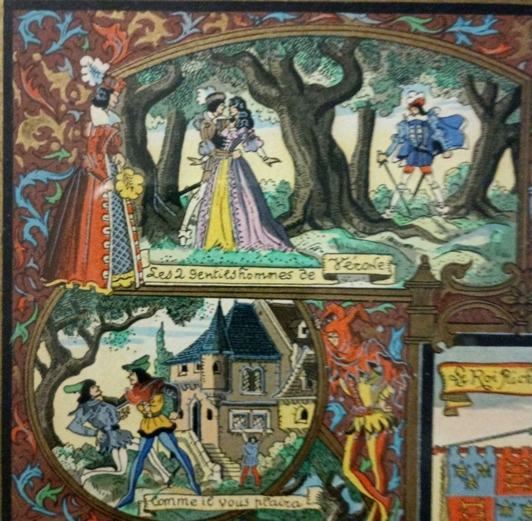 Jean Gradassi Signed Print Shakespeare Tournament