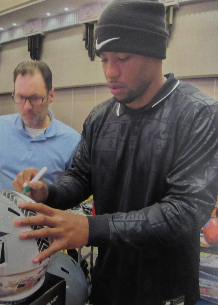 Saquon Barkley Signed Salute To Service Full Size