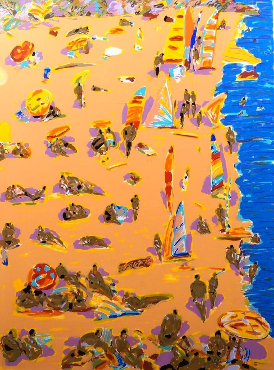 Ken Done (Australian) "Beach" Signed Original