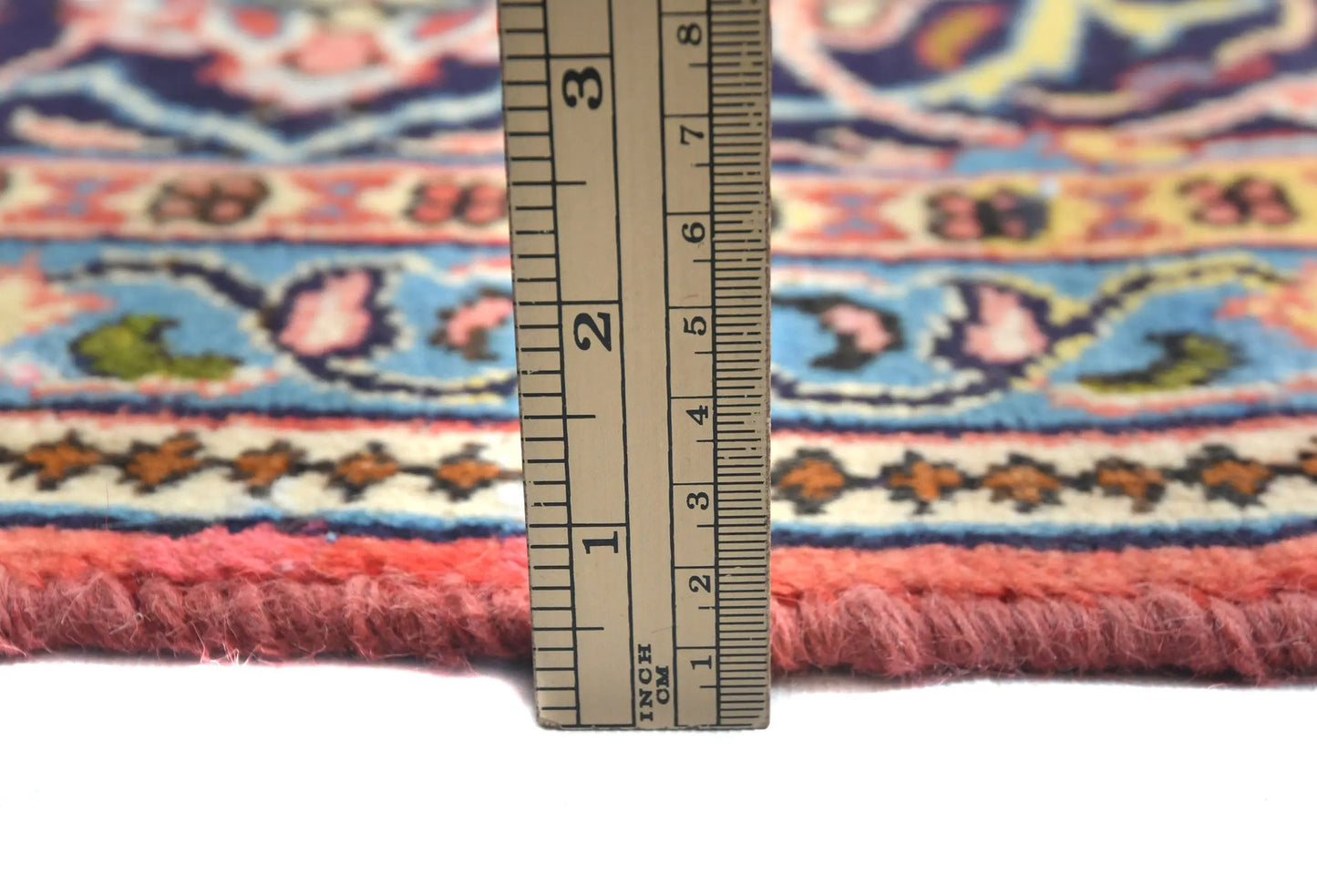 Hand-Knotted Vintage Oriental Rug Floral Classic