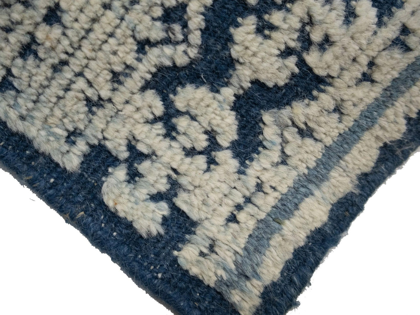 Large Modern Geometric Oriental Rug Cream