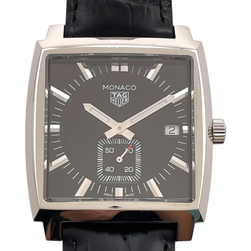 Tag Heuer Monaco Quartz Waw131A.Fc6177 Black Quartz