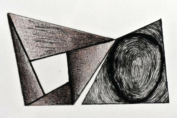 Robert Mangold (American, 1937) Original Etching Aquatint Pencil Signed Ap10