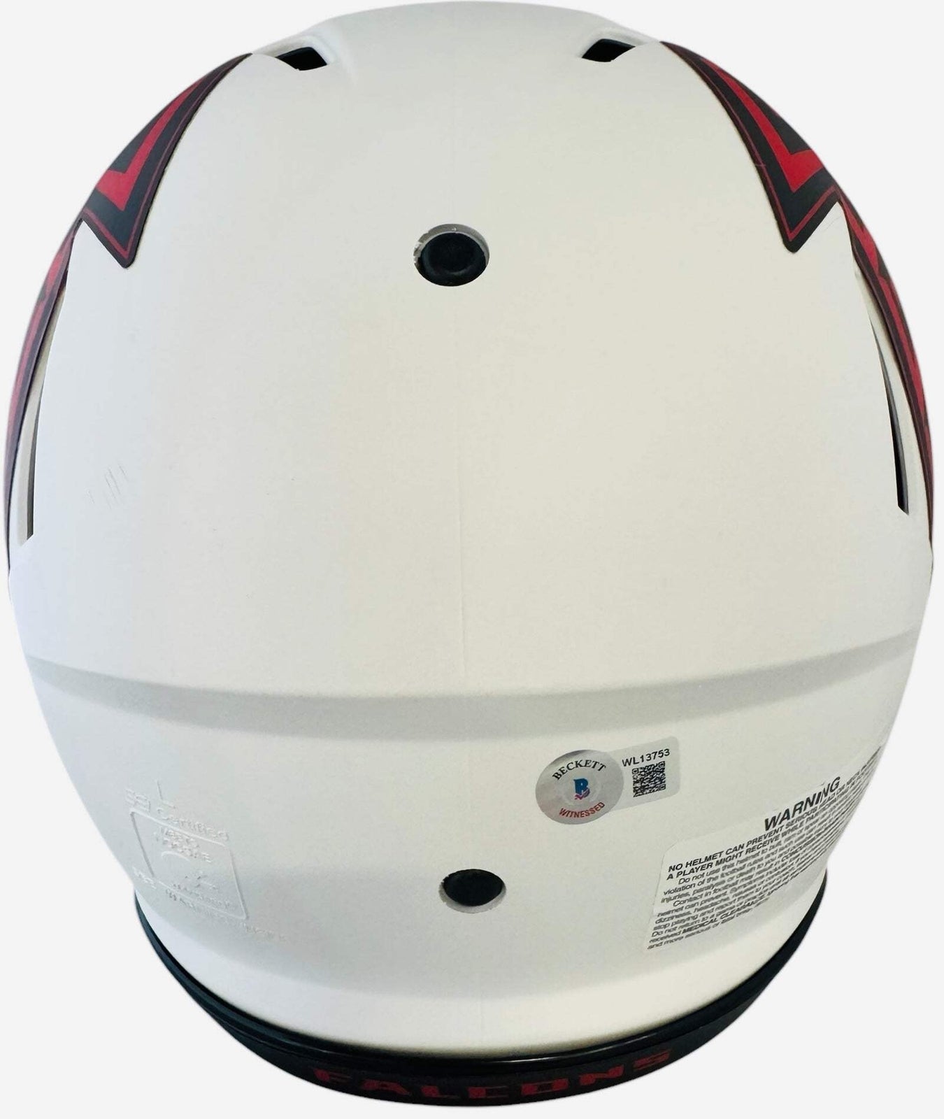 Kyle Pitts Autographed Falcons Lunar Eclipse Alternate Authentic Helmet (Beckett