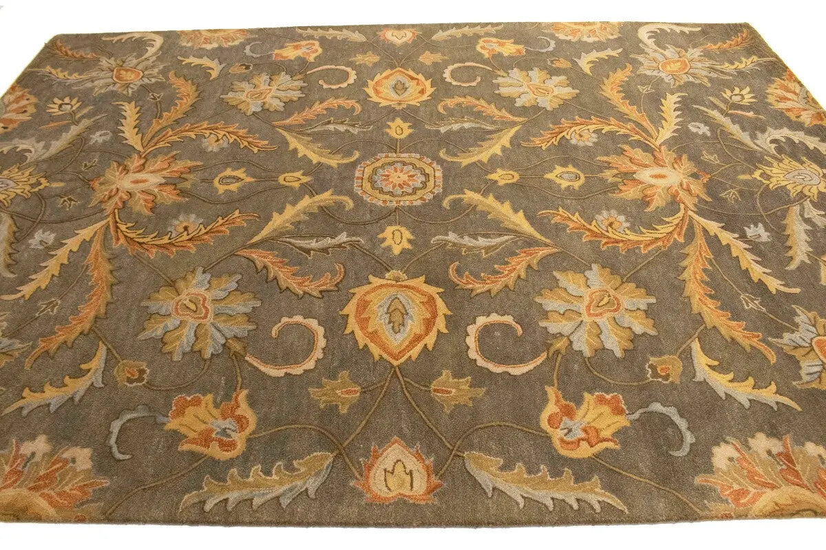 8X11 Ft Hand-Tufted Modern Oriental Rug Large